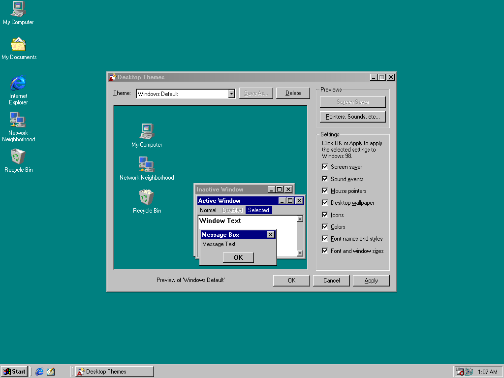 Download Windows 98 Plus Themes For Windows Xp